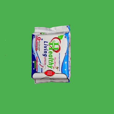 Healthy Living Ultra Thin Cotton Sanitary Pads (Medium with Wings, 290mm)(8 pieces) - Image 2