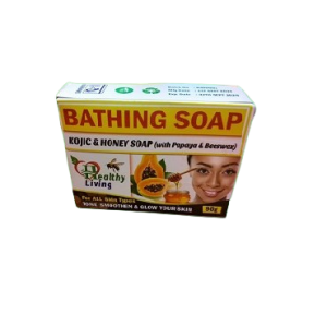 **Healthy Living Kojic & Honey Bathing Soap (with Papaya & Beeswax) – 90g**