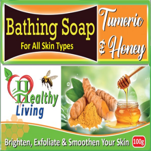 **Healthy Living Turmeric & Honey Bathing Soap (100g)**